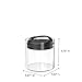 Prepara Evak Fresh Saver Airtight Coffee Bean Storage Canister, Countertop Container for Coffee Beans, Grounds, Tea, and Dry Goods, 7.2 Cup, Black