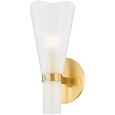 Hudson Valley Lighting 7931-AGB Pine Island - 1 Light Wall Sconce-11.75 Inches Tall and 5 Inches Wide, Finish Color: Aged Bra