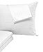 Queen 4 Pack Pillow Protectors Queen 20x30 Cotton Sateen Blend Style 450 Thread Count Lab Tested Tight Weave Premium Non Noisy Zip