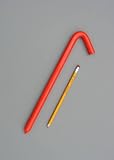 Hook Stake, 12"L, Orange