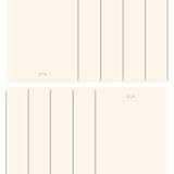 PVC Vertical Blind Replacement Slat 82 1/2 X 3 1/2 (8 pk, IVORY)