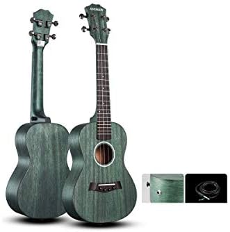 Shengshihuizhong Professional 23-inch (Concert) Ukulele, Mahogany Production (can Be Connected To The Speaker), Beautiful Sound, Perfect Partner For Music Creation high quality (Color : Cyan-23)