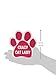 Car Magnet- Paw- Crazy Cat Lady- Pink- 5.5