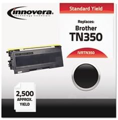 (6 Pack Value Bundle) IVRTN350 TN350 Compatible, Remanufactured, TN350 Laser Toner, 2500 Page-Yield, Black