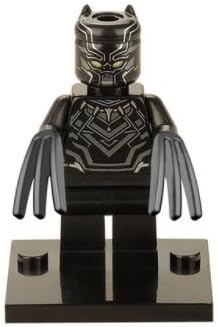 LEGO Custom Collectible Marvel Super Heroes Minifigure - Black Panther with Claw Weapons