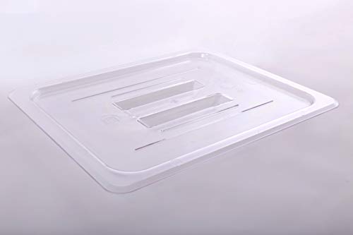 Hakka 1/2 Size Polycarbonate Gastronorm Pans Lid&Cover,Clear - Pack of 6