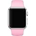 Yearscase 38MM Soft Silicone Sport Replacement Band for Apple Watch Series 1 2 3, M/L Size (Bright Pink)