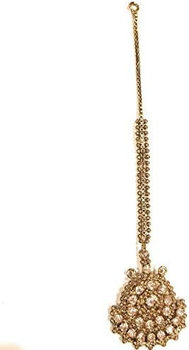 Indian Pakistani Gypsy Hippie Head Jewelry Head Pc Tika Metal Alloy Mang Teeka Maang Tikka