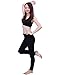 HDE Women's Maternity Yoga Pants Pregnancy Stretch Fold Over Lounge Leggings (Black, Large)