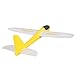 Wenasi Throwing Glider Inertia Plane Foam Aircraft Toy Hand Launch Airplane Model Outdoor Sports Toy for Kids Children Boy Girl as Gift (Yellow)