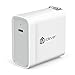 iClever BoostCube 45W USB Type-C Wall Charger with Power Delivery Adapter for Nintendo Switch, Nexus 5X/ 6P, Apple MacBook 2015/ 2016, ThinkPad, Moto Z, Samsung Notebook and more[White&Small]