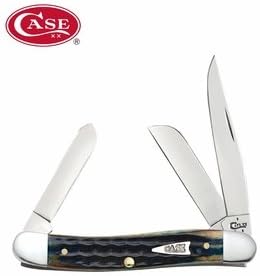 Case Burnt Indigo Corn Cob Jig Stockman Folding Knife