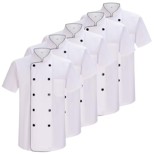 Confezione 5 unitĂ -CHEF GIACCHE SIGNORE CON BOTTONE RIFORMATO - 5-8421B