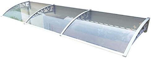 Lw Canopies Door Canopy Awning ， Door Canopy Awning Back Window Rain Snow Shelter Front Porch Outdoor PC Shade Patio Roof Cover UV Protection (Size : 60×360cm)