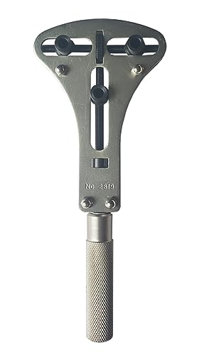 OTOOLWORLD Watch Screw Case Back Opener Remover Repair Tool Large Wrench & 12 Bits (55mm watch back case)