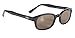 Pacific Coast Original KD's Biker Sunglasses (Black Frame/Dark Brown Lens)