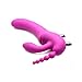 Strap U Regal Rider Vibrating Silicone Strapless Strap On Triple G Dildo