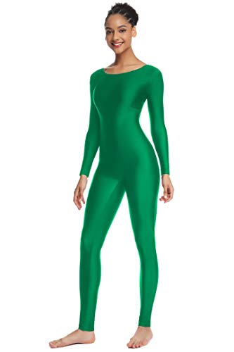 OVIGILY Women's Long Sleeve Unitard Dance Costume Spandex Full Body Suits - Thumbnail 7