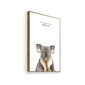 Framed Canvas Wall Art for Living Room, Bedroom Koala Canvas Prints for Home Decoration Ready to Hanging - 16x24 inches