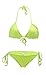 LOUISE MAELYS Women Sexy Halter Top Padded Two-piece Bikini Swimsuit Beach Cover up