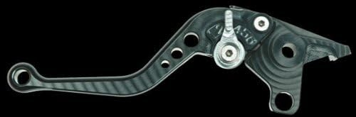 07-08 Suzuki GSX-R1000 Pazzo Racing Levers Shorty Length, Black Levers / Silver Adjusters by Pazzo Racing Levers