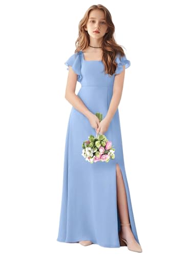 TAISHAN Junior Bridesmaid Dress for Wedding Ruffle