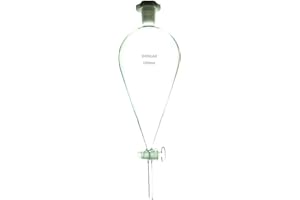 DONLAB 1000ml Glass Conical Separatory Funnel wth Glass Stopcork