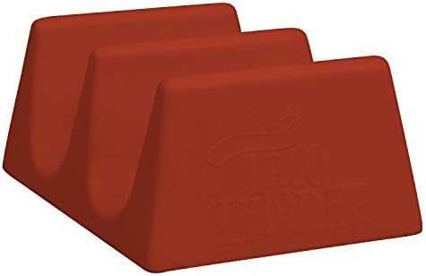 Taco Tender- Burnt Orange Silicone Taco Holder - Holds 2 Tacos - Oven, Dishwasher and Microwave safe
