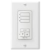 Somfy 1811071 DecoFlex WireFree RTS Wall Switch, 3 Channel, White Electric Window Shades Best Home Automation System