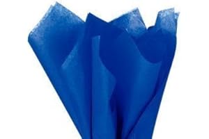 FLEXICORE PACKAGING Royal Blue Gift Wrap Pom Pom Tissue Paper- 100sheets 15x20inches