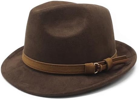 Borsalino Classico Fur Felt Fedora (55) Brown at Amazon Men's