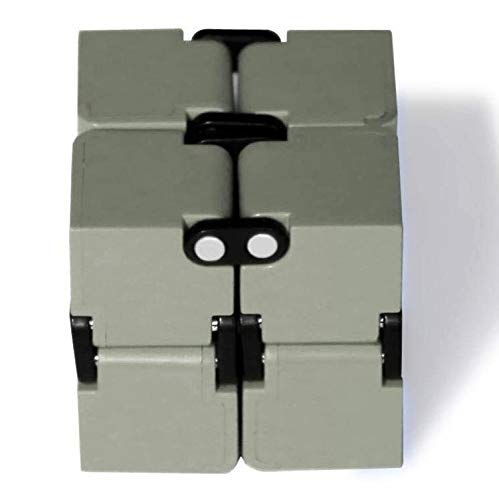 image for EDC Fidgeter Grey Infinity Cube Fidget Toys. Prime Quality Fidget Cube