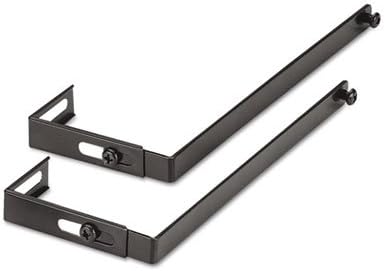 Adjustable Cubicle Hangers, Black, Set of Two, Sold as 1 Set, 2 Each per Set