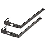 Universal 08173 Adjustable Cubicle Hangers, Black, Set of Two