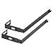 Universal 08173 Adjustable Cubicle Hangers, Black, Set of Two