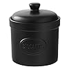 BIA-Biscuit-Barrel-Matte-Black-Matte-Storage-Jars-Stoneware-Kitchen-Storage-Biscuit-Barrel-Tea-Coffee-and-Sugar-Canisters-Set-Kitchen-Storage-Organisation-Available-in-White-and-Black BIA - Biscuit Barrel - Matte Black - Matte Storage Jar - Stoneware Kitchen Storage - Biscuit Barrel - Kitchen Storage…
