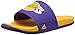 adidas Men's Adilette Team, Regal Purple/Gold/White, 9