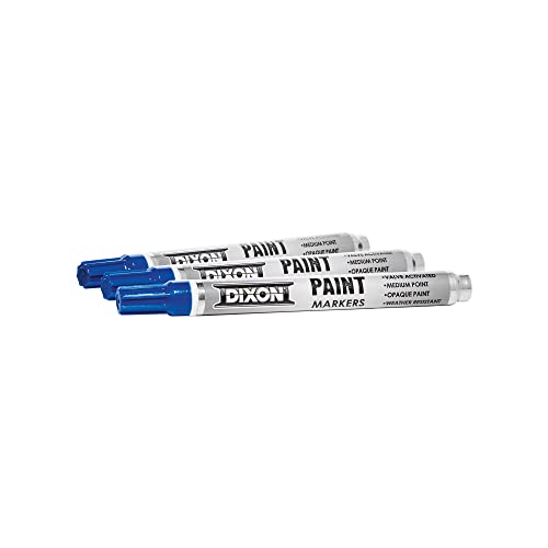 Dixon Industrial Paint Markers, Medium Tip, Box of 12 Markers, Blue (80228) Pricepulse