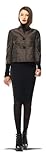 DOUBLE-WEAVE CREPE SLIM SKIRT BLACK, 2