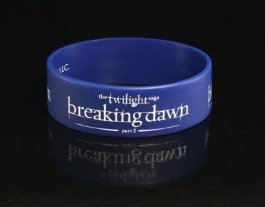 Twilight Breaking Dawn Part 2 Rubber Bracelet Breaking Dawn Logo Blue