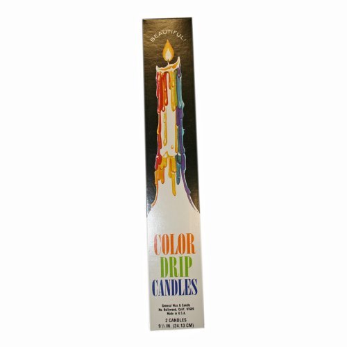 NEW Mutli-Color Drip Candles (2 per pack) (Taper Candles)