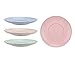 Golandstar Healthy Kitchen Dinnerware Eco Biodegradable Unbreakable Dinner Plates 5.9 Inch Diamter Wheat Straw Plastic Plate Dish Saucer