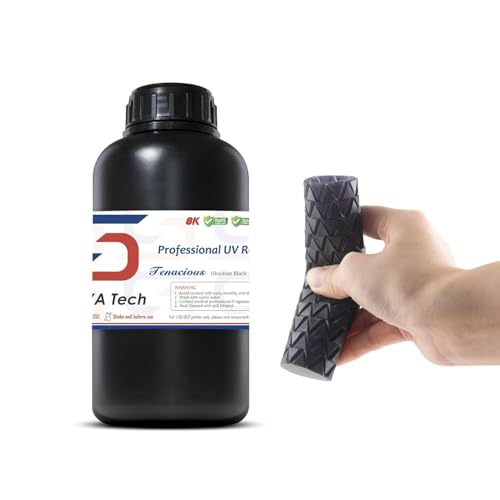 Siraya Tech Tenacious Flexibles 3D Drucker Resin (Obsidianschwarz, 1kg)