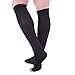 Doc Miller Toeless Compression Socks for Women and Men – 2 Pairs, 20-30mmHg, Open Toe, Knee High Support Socks for Travel, Work, Maternity, Sports, Standing, Daily Wear & All-Day Comfort