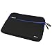 11~11.6 inch Laptop Sleeve, Evecase Neoprene Padded Slim Bag with Accessory Pocket for Apple Macbook Air, Microsoft New Surface Pro 2017, Surface Pro 6/4/ 3/2 ASUS Chromebook C202SA-YS02 - Black