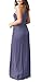 GRECERELLE Women's Sleeveless Racerback Loose Plain Maxi Dresses Casual Long Dresses with Pockets, Purple Gray, Medium