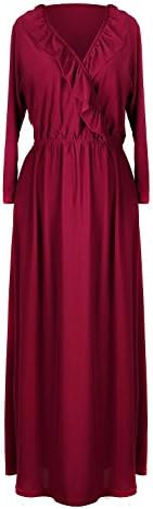 Fashion@Dasksell Women's Printed Multicolor Durable Summer Maxi Dresses Regular and Plus Sizes (Medium, Wine)