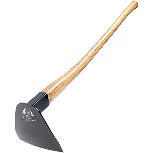 Prohoe Rogue Hoe 40 L Curved Hickory Handle 7 W Curved Blade Head 