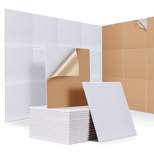Akustikplatten Selbstklebend 18St., JAMELO Hohe Dichte Akustikpaneele Schallabsorber 30x30x1 cm für Decken-/Tür-/Wanddekoration und Akustische Behandlung Schall