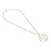 AeraVida Simulated Clear Moonstone Eternal Tree of Life Brass Beads Long Necklace